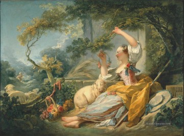 Jean Honoré Fragonard Werke - Schäferess 1752 Hedonismus Jean Honore Fragonard
